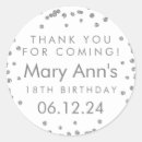 Pesquisar por 18 anos de aniversário adesivos Prata