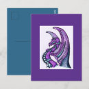 Pesquisar por dragão roxo cartoes postais Fantasia