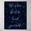 Pesquisar por a vida é curta pôsteres Citação