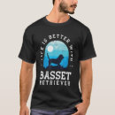 Pesquisar por cão de basset camisetas Vida