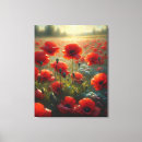 Pesquisar por campo com flores impressão de canvas Pintura a óleo