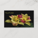 Pesquisar por orquídea amarela cartao de visita Flores