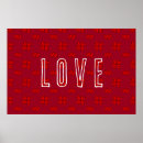 Pesquisar por amor abstrato pôsteres Vermelho