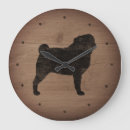 Pesquisar por cão do pug relogios de parede Animais de estimação