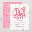 Pesquisar por décimo aniversário convites Para o décimo