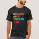 Pesquisar por aniversário de novembro camisetas Velho