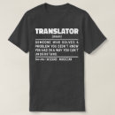 Pesquisar por tradutores camisetas Profissão