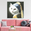 Pesquisar por gato branco impressão de canvas Animal