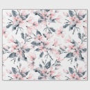 Pesquisar por rosa e cinza papel de presente Floral