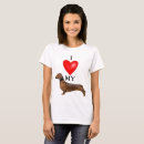 Pesquisar por dachshund vermelho camisetas Coração