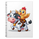 Pesquisar por desenho da vaca de cadernos de notas Fofo