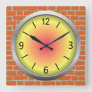 Pesquisar por tijolo vermelho relogios de parede Amarelo