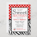 Pesquisar por zebra vermelha convites Bolinhas