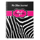 Pesquisar por listras da zebra cadernos de notas Rosa