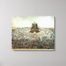 Pesquisar por multidão impressão de canvas Francês