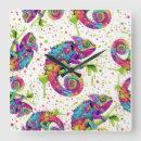 Pesquisar por arte do camaleão relogios de parede Réptil