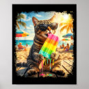 Pesquisar por gato com óculos de sol pôsteres Verão