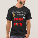 Pesquisar por filmes de terror camisetas Amante de pizza