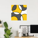 Pesquisar por cinza e amarelo pôsteres Geométrico