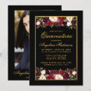Pesquisar por vermelho marsala convites Quinceanera