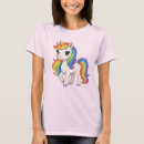 Pesquisar por unicórnio do arco íris camisetas Feminino