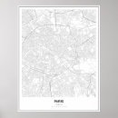 Pesquisar por mapa de paris pôsteres Preto