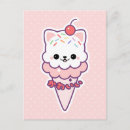 Pesquisar por sorvete kawaii cartoes postais Gatinho