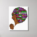 Pesquisar por mulheres negras impressão de canvas Preto