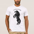 Pesquisar por branco preto do cavalo camisetas Desenho