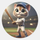 Pesquisar por beisebol engraçado adesivos Gato