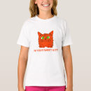 Pesquisar por gato vermelho camisetas Gato de desenho animado