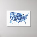 Pesquisar por eua impressão de canvas Mapa