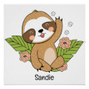 Pesquisar por nome do bebê pôsteres Preguiça