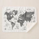 Pesquisar por viajante mantas Mapa mundial