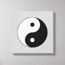 Pesquisar por yin yang impressão de canvas Branco