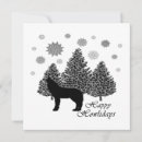Pesquisar por lobo na neve cartoes Feriado