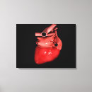 Pesquisar por coração humano impressão de canvas Ilustração