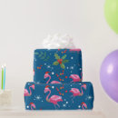 Pesquisar por flamingos papel de presente Natal tropical