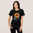 Pesquisar por ilustração do girassol camisetas Design floral