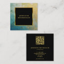 Pesquisar por turquesa e preto cartao de visita Código qr