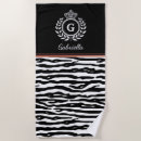 Pesquisar por listra zebra animais praia toalhas Preto e branco
