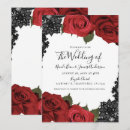 Pesquisar por vermelho preto branco 13 18 horizontal casamento convites Floral