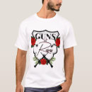 Pesquisar por armas e rosas camisetas Militar