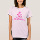 Pesquisar por mantenha o slogan calmo camisetas For her