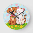 Pesquisar por gato dos desenhos animados relogios de parede For kids