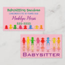 Pesquisar por serviços babysitting cartao de visita Verde