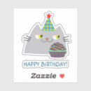 Pesquisar por gatinhos do feliz aniversario adesivos For kids