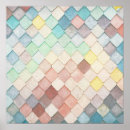 Pesquisar por mosaico colorido pôsteres Azul