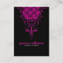 Pesquisar por rosa quente e preto cartao de visita Elegante