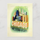 Pesquisar por vintage chicago cartoes postais Ilustração